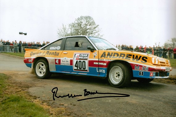 RUSSEL BROOKS SIGNED RALLY PICTURE