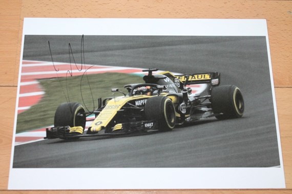 CARLOS SAINZ HAND SIGNED PICTURE