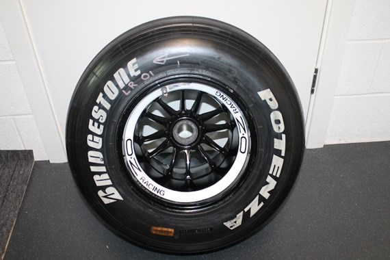 REAR WHEEL AND TYRE