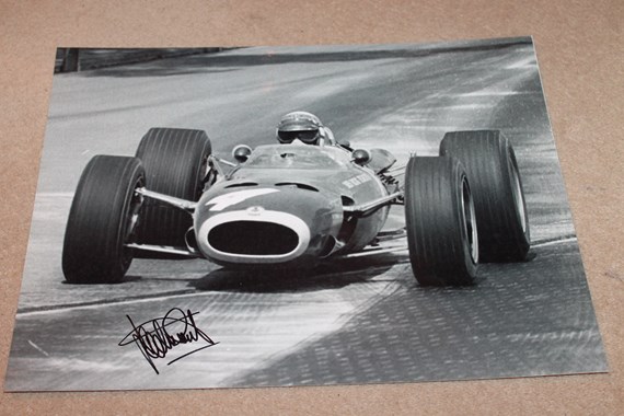 SIR JACKIE STEWART SIGNED PICTURE