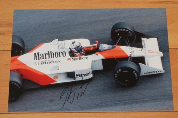 ALAIN PROST SIGNED PICTURE